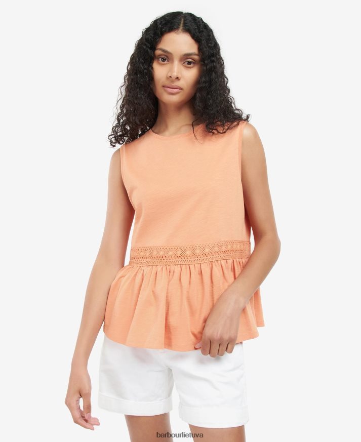 apranga Barbour gluosnio viršūnė baltas moterys 6F6D801728