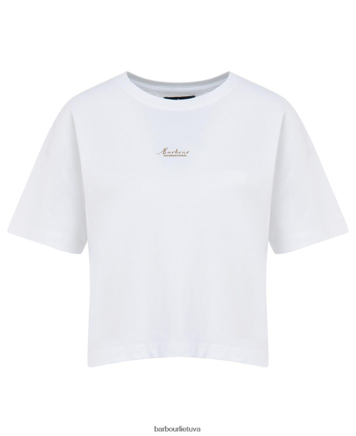 apranga Barbour halton marškinėliai švelniai rožinė moterys 6F6D801713
