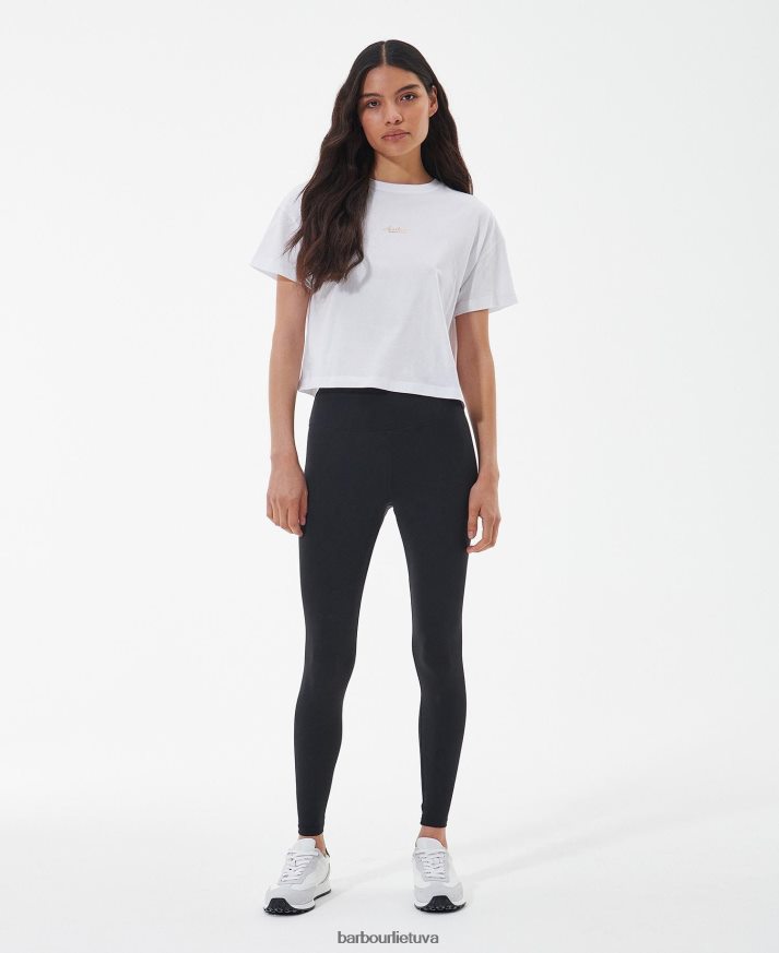 apranga Barbour halton marškinėliai švelniai rožinė moterys 6F6D801713