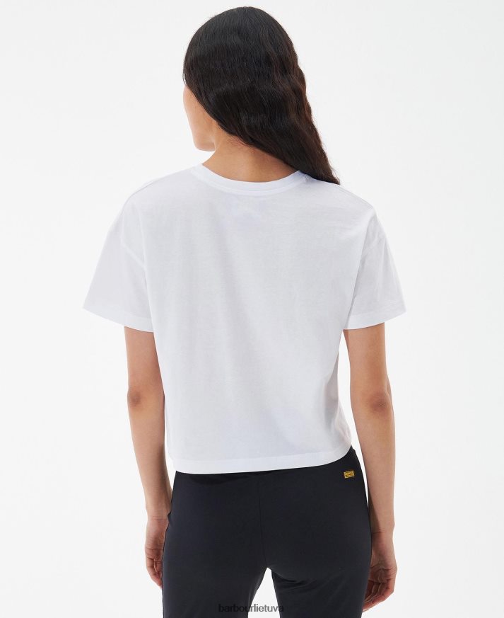 apranga Barbour halton marškinėliai švelniai rožinė moterys 6F6D801713