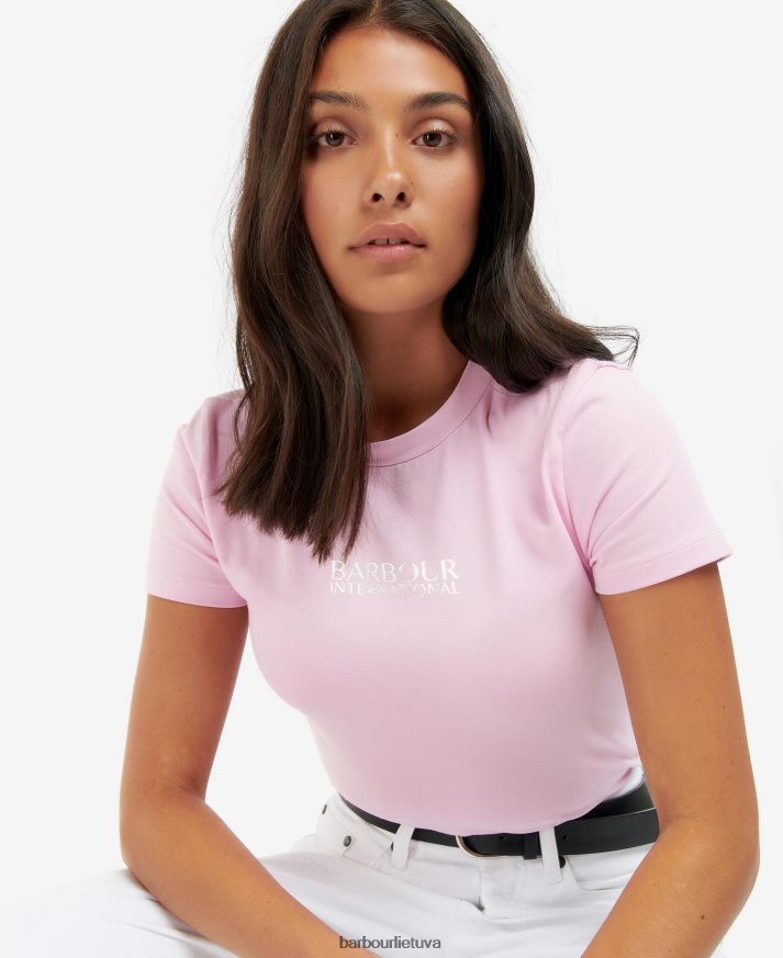 apranga Barbour karaliauti apkarpyti marškinėliai klasikinis juodas moterys 6F6D801718