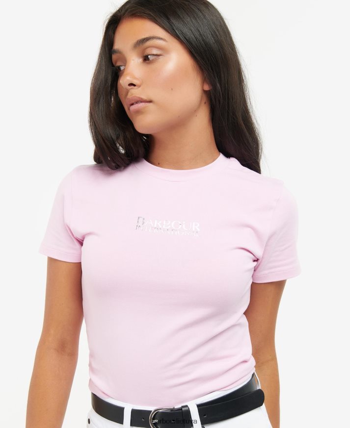 apranga Barbour karaliauti apkarpyti marškinėliai klasikinis juodas moterys 6F6D801718