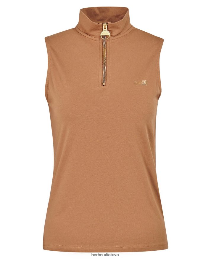 apranga Barbour kasuki viršus su pusiau užtrauktuku klasikinis juodas moterys 6F6D801702