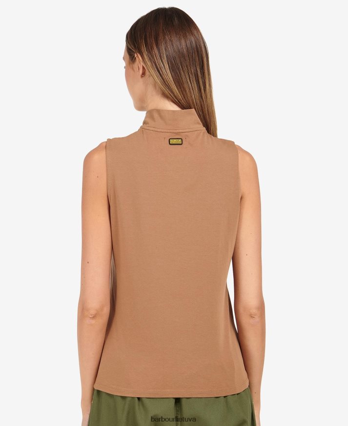 apranga Barbour kasuki viršus su pusiau užtrauktuku klasikinis juodas moterys 6F6D801702