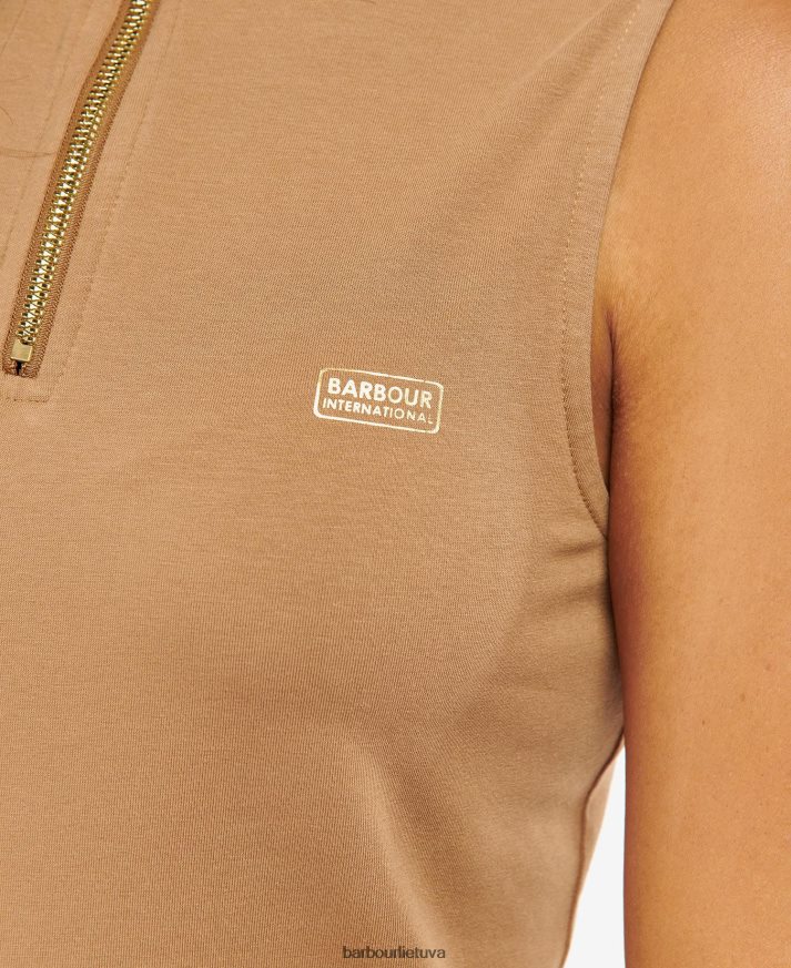 apranga Barbour kasuki viršus su pusiau užtrauktuku klasikinis juodas moterys 6F6D801702