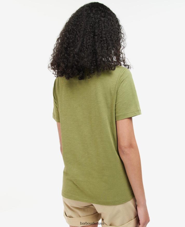 apranga Barbour koraliniai marškinėliai pasukų moterys 6F6D801667