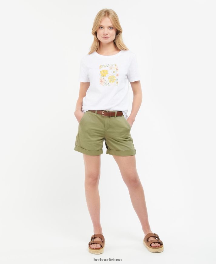 apranga Barbour koraliniai marškinėliai pasukų moterys 6F6D801679