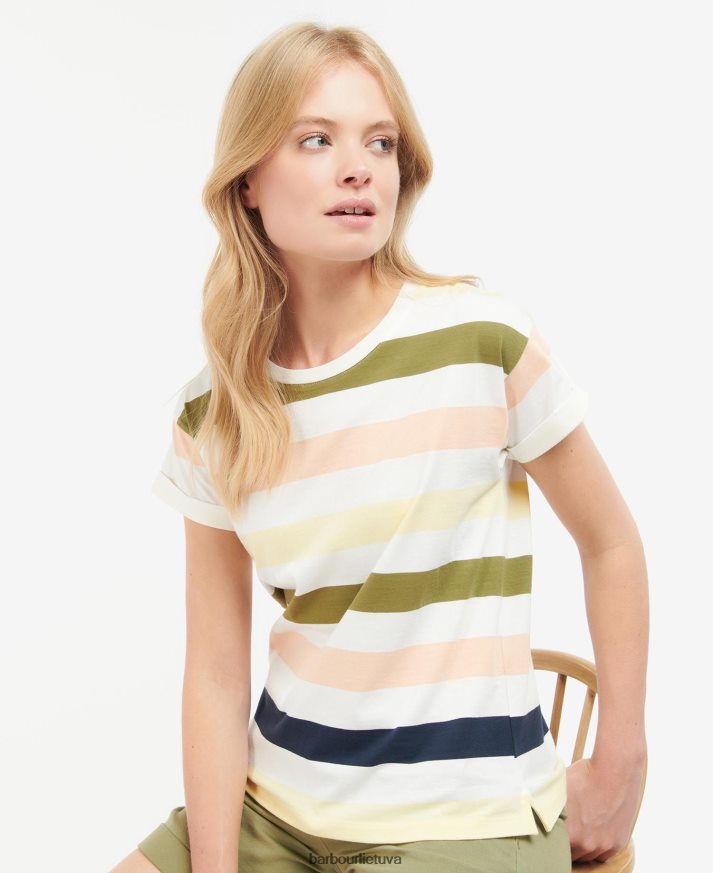 apranga Barbour lyndale viršus pasukos multi light moterys 6F6D801678