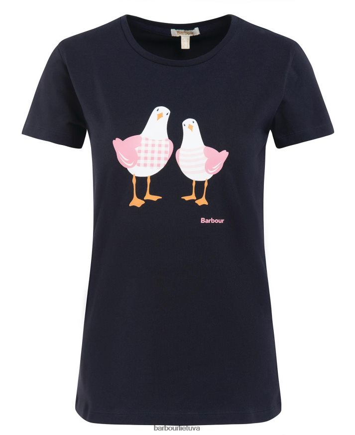 apranga Barbour melrose marškinėliai klasikinis baltas moterys 6F6D801657
