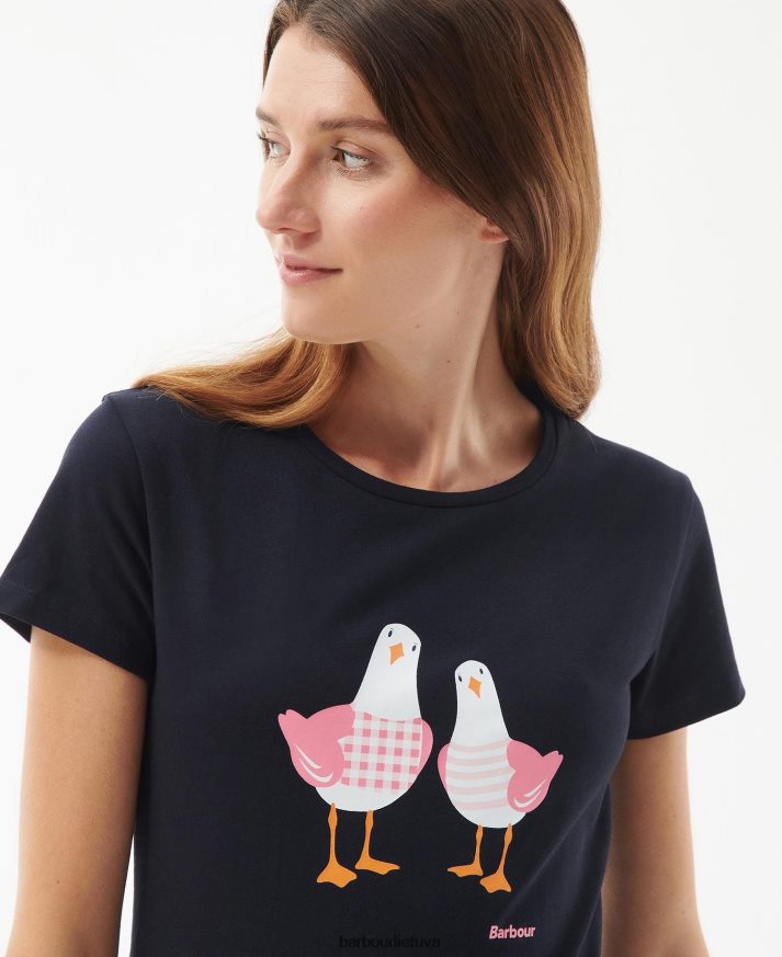 apranga Barbour melrose marškinėliai klasikinis baltas moterys 6F6D801657