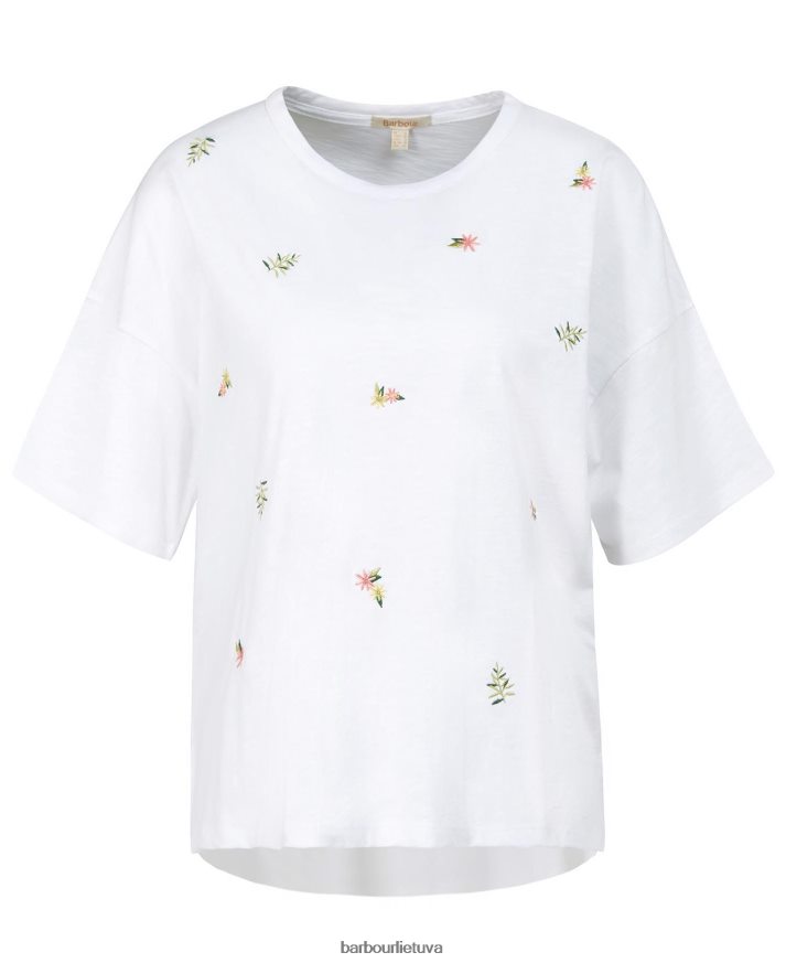 apranga Barbour nahla marškinėliai klasikinis baltas moterys 6F6D801754