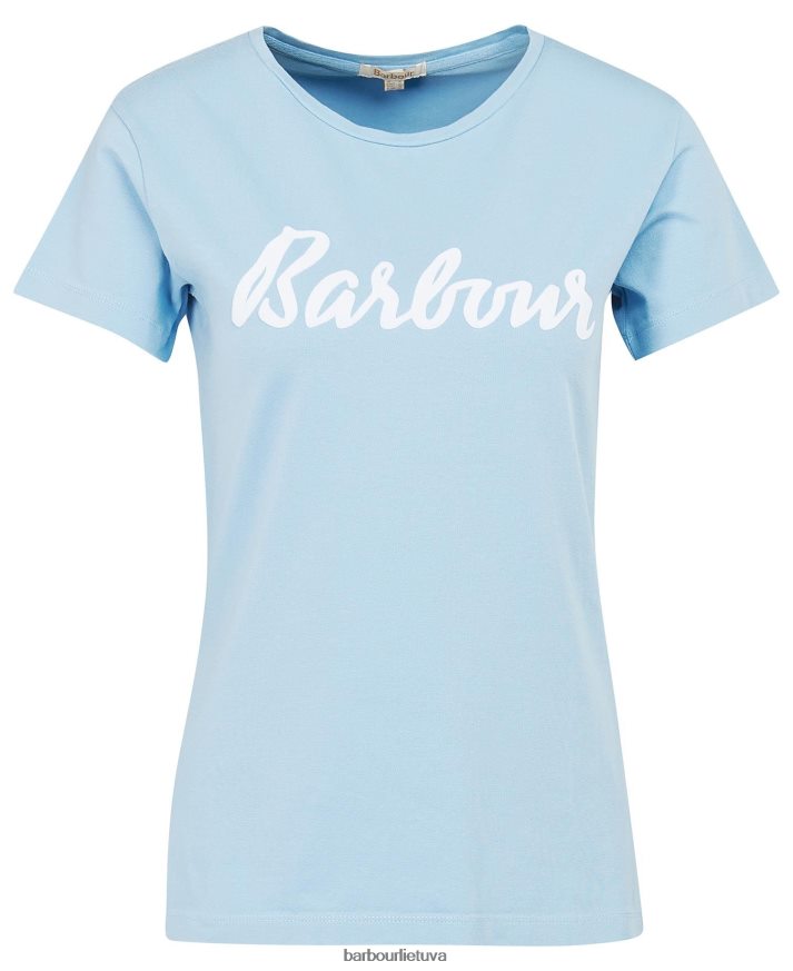 apranga Barbour otterburn marškinėliai tamsiai/balta moterys 6F6D801688