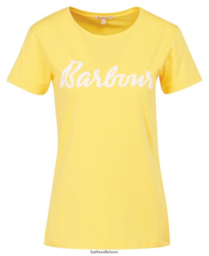 apranga Barbour otterburn marškinėliai tamsiai/balta moterys 6F6D801696