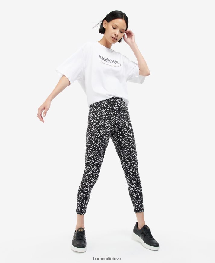 apranga Barbour paviljono marškinėliai optika balta moterys 6F6D801701