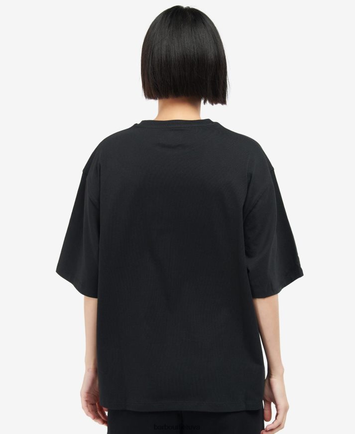 apranga Barbour paviljono marškinėliai optika balta moterys 6F6D801720