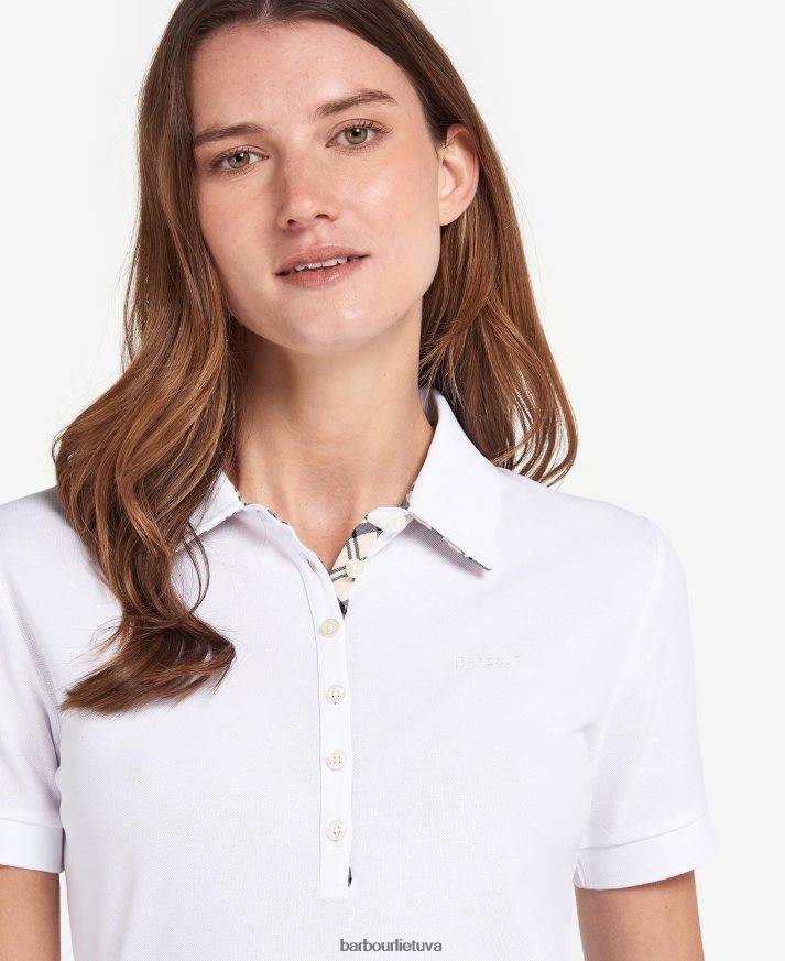 apranga Barbour portsdown viršuje rožinis/indigo tartanas moterys 6F6D801740