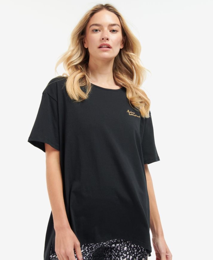 apranga Barbour rolando viršus klasikinis juodas moterys 6F6D801722