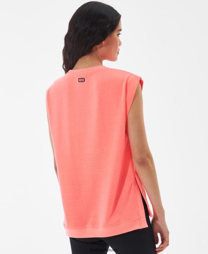 apranga Barbour sanderson marškinėliai atominis koralas moterys 6F6D801687