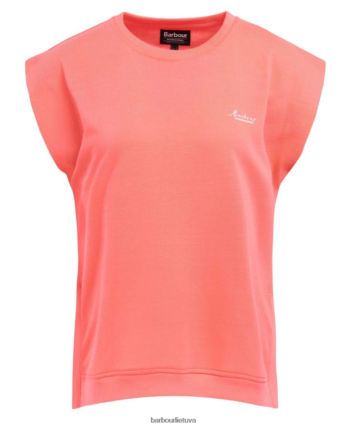 apranga Barbour sanderson marškinėliai atominis koralas moterys 6F6D801687