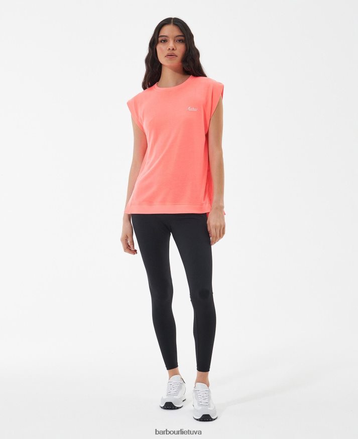 apranga Barbour sanderson marškinėliai atominis koralas moterys 6F6D801687