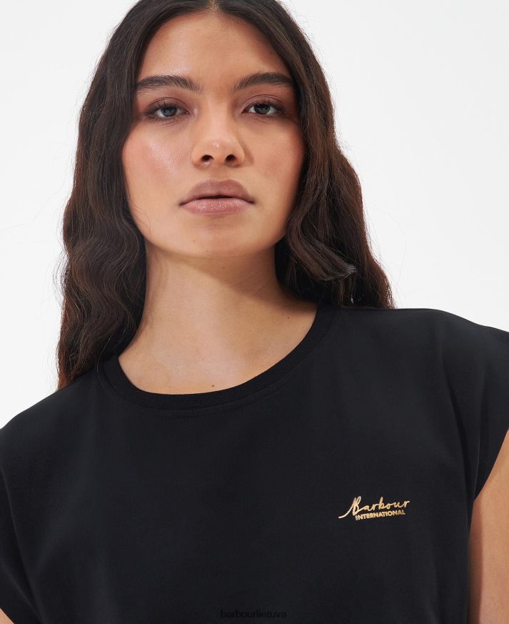 apranga Barbour sanderson marškinėliai atominis koralas moterys 6F6D801707