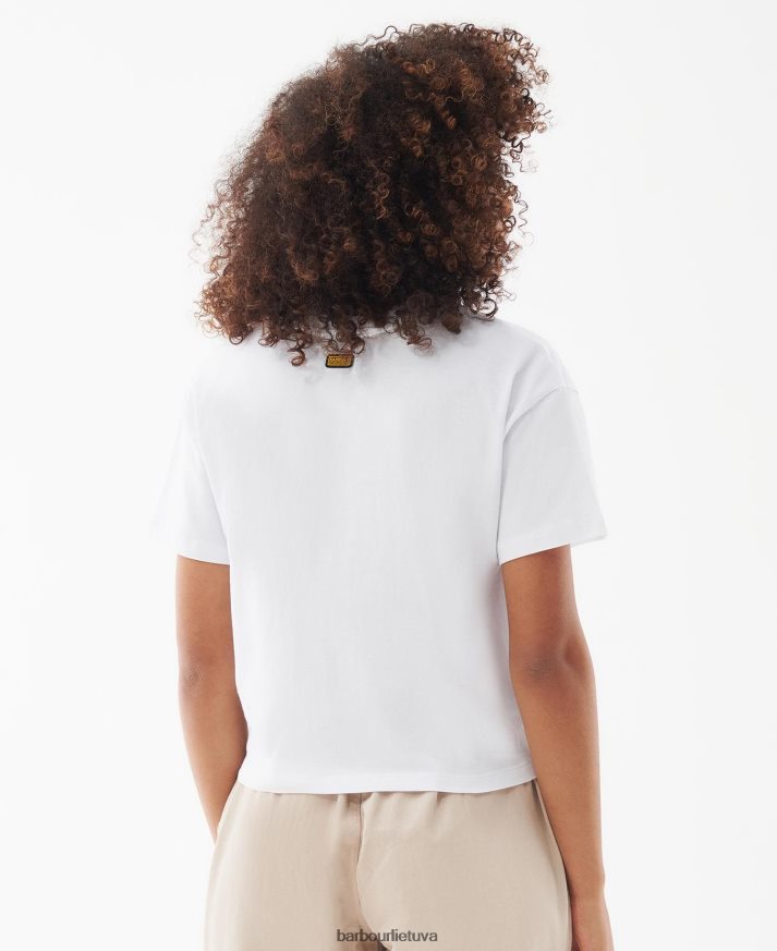 apranga Barbour soules marškinėliai vasara juoda moterys 6F6D801651