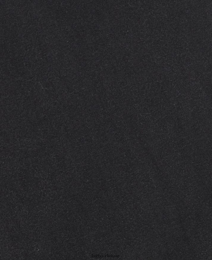 apranga Barbour soules marškinėliai vasara juoda moterys 6F6D801662