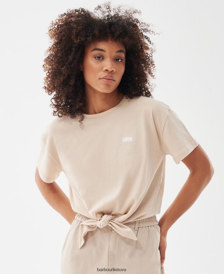 apranga Barbour soules marškinėliai vasara juoda moterys 6F6D801712