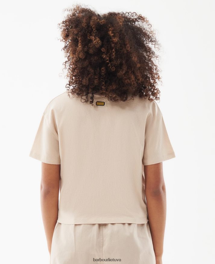 apranga Barbour soules marškinėliai vasara juoda moterys 6F6D801712