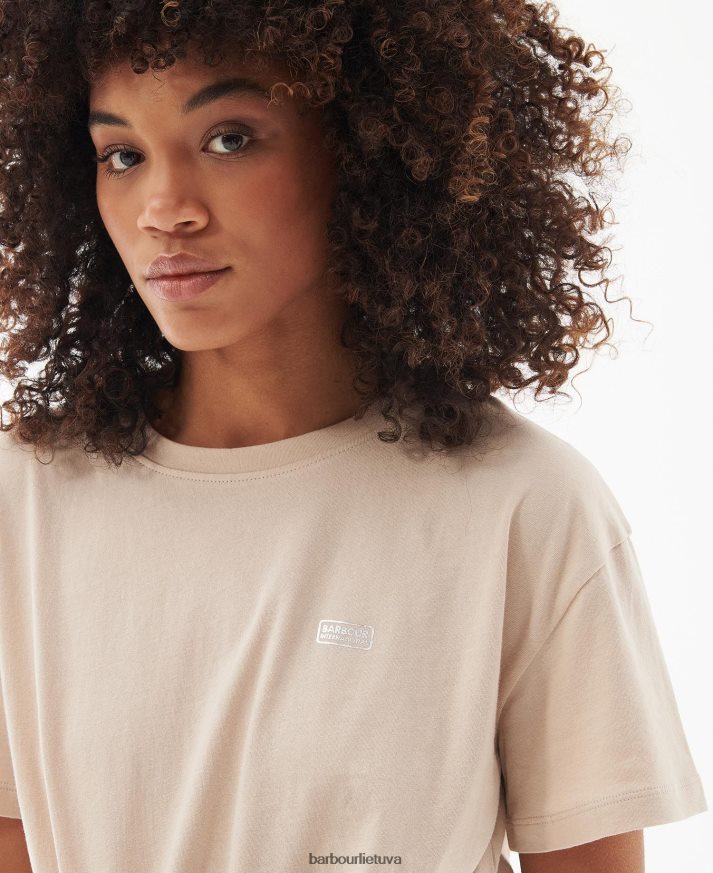 apranga Barbour soules marškinėliai vasara juoda moterys 6F6D801712