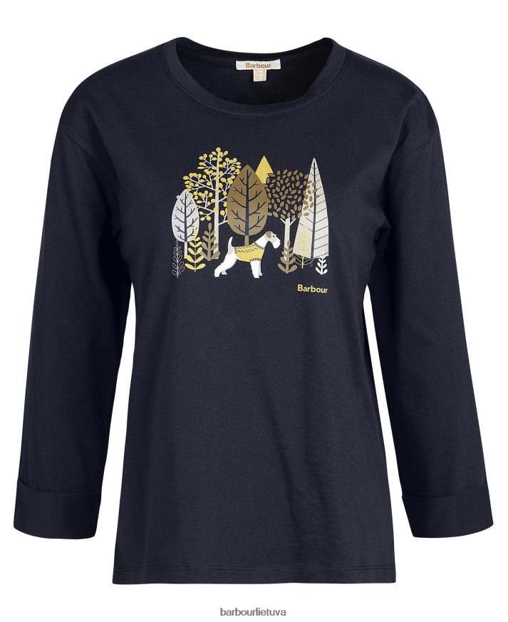 apranga Barbour sudeginti marškinėliai karinis jūrų laivynas moterys 6F6D801709