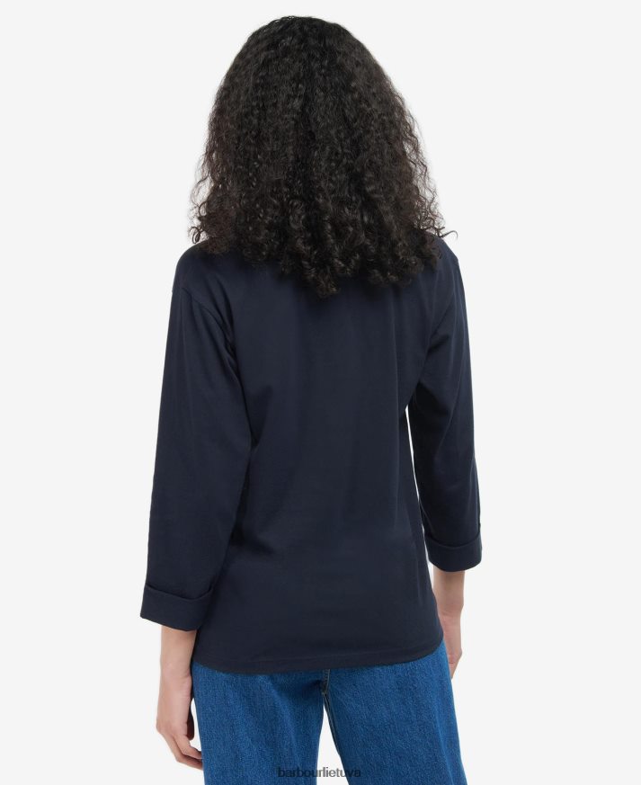 apranga Barbour sudeginti marškinėliai karinis jūrų laivynas moterys 6F6D801709