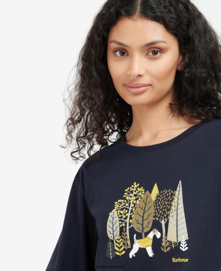 apranga Barbour sudeginti marškinėliai karinis jūrų laivynas moterys 6F6D801709