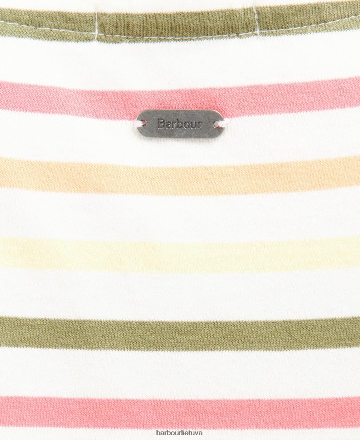 apranga Barbour trumpomis rankovėmis bradley viršus karinio jūrų laivyno multistripe moterys 6F6D801755