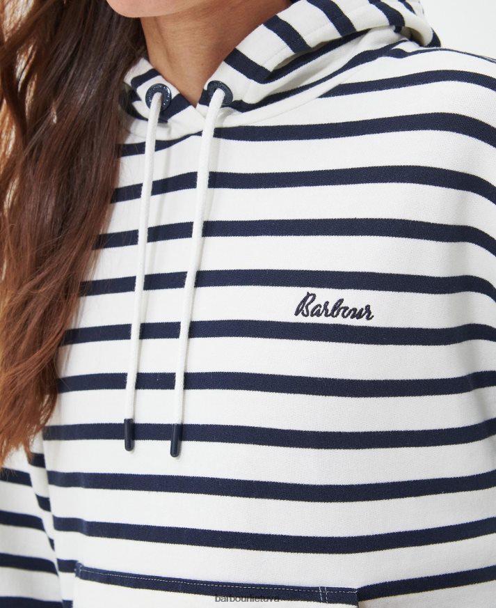 apranga Barbour erškėtrožių džemperis jūrinė juostelė moterys 6F6D801987