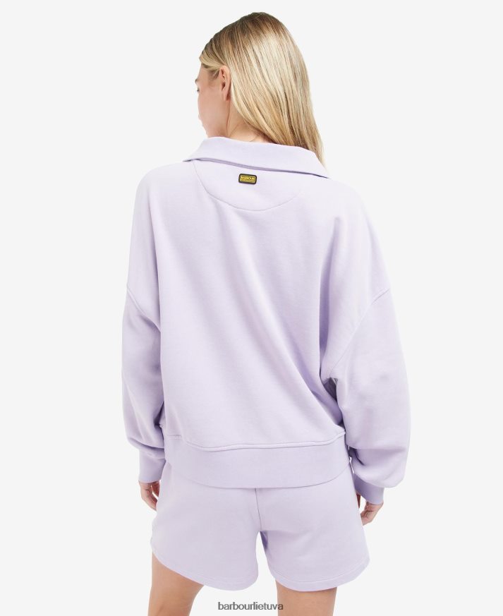 apranga Barbour lando megztinis su pusiau užtrauktuku wisteria moterys 6F6D802017