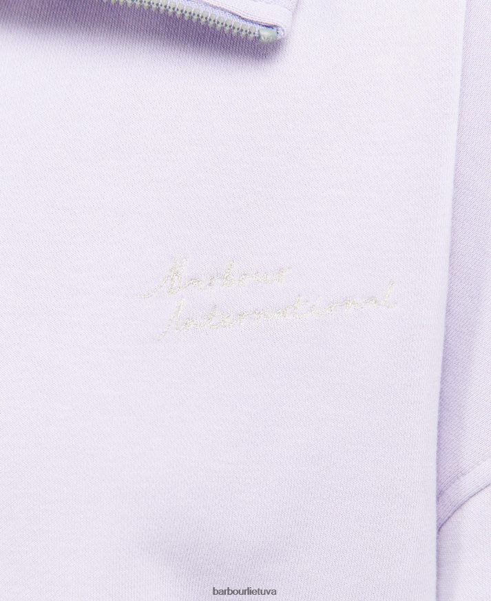 apranga Barbour lando megztinis su pusiau užtrauktuku wisteria moterys 6F6D802017