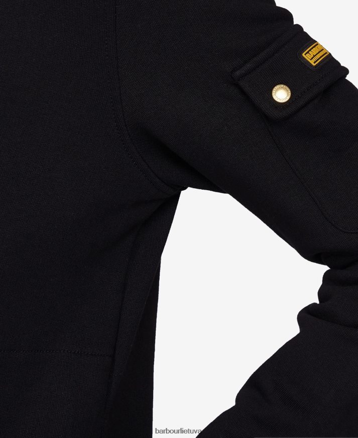 apranga Barbour magna megztinis su užtrauktuku juodas moterys 6F6D801997