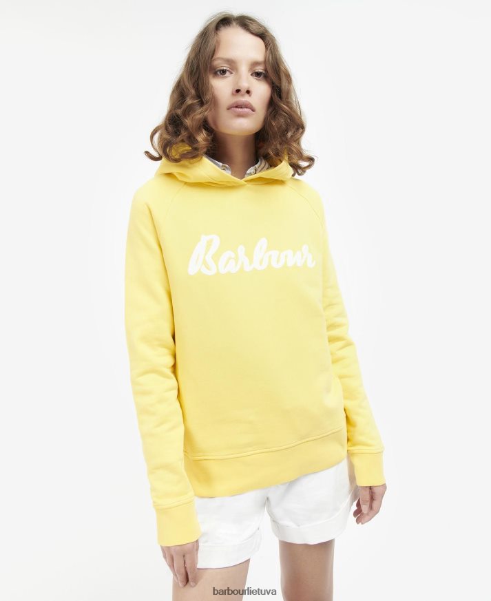 apranga Barbour oterburn džemperis saulėtekio geltona moterys 6F6D802014