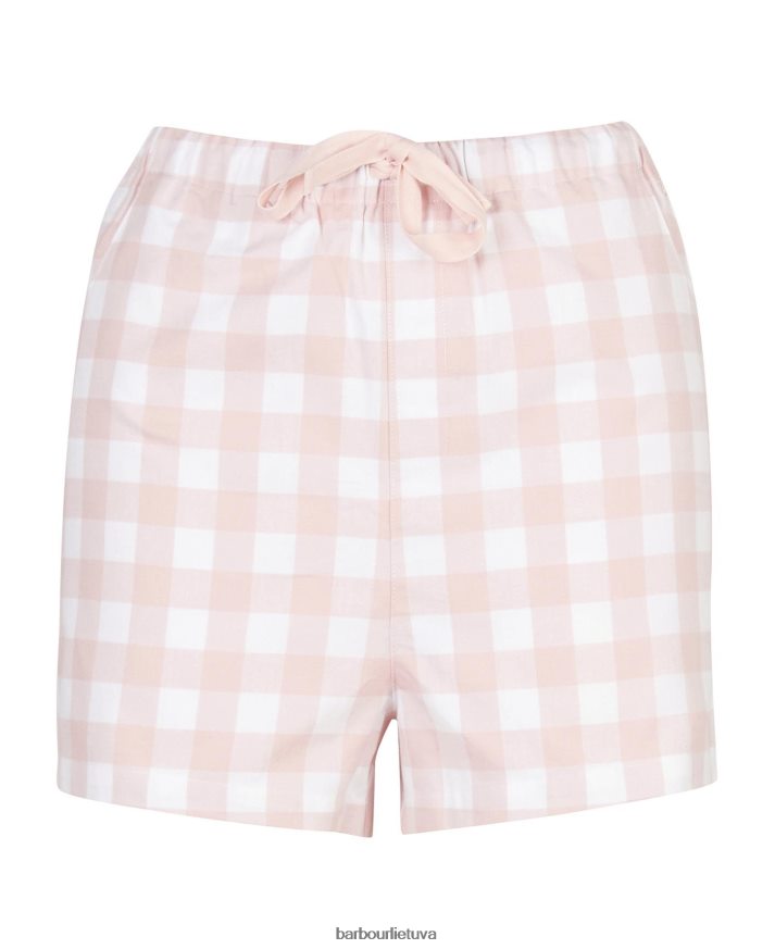 apranga Barbour etta gingham pj rinkinys šviesiai rožinis ginghamas moterys 6F6D802035