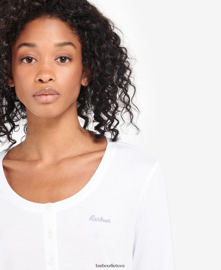 apranga Barbour etta henley pj rinkinys Tai pilkas marlas moterys 6F6D802039