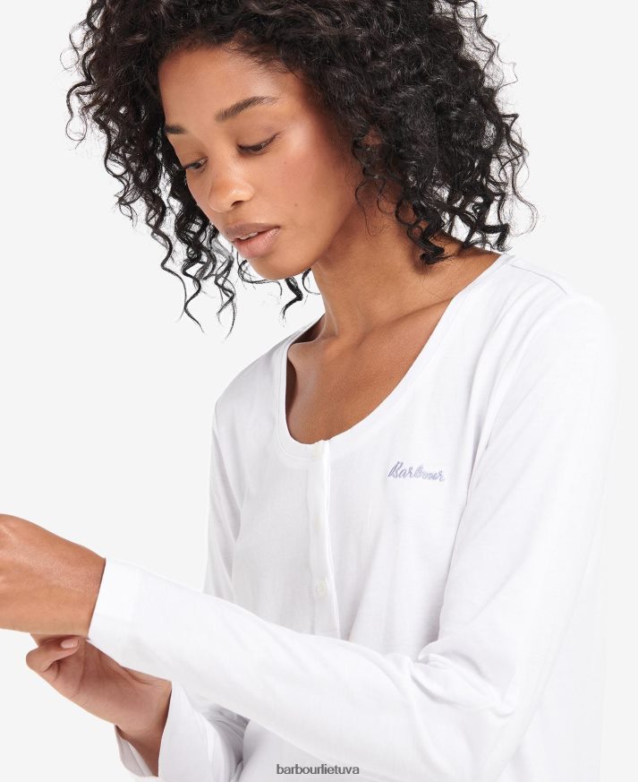 apranga Barbour etta henley pj rinkinys Tai pilkas marlas moterys 6F6D802039