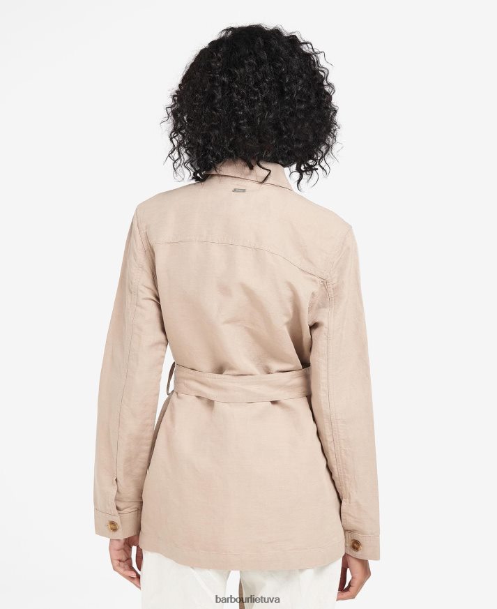 apranga Barbour Greta marškinėliai buko mediena moterys 6F6D801606