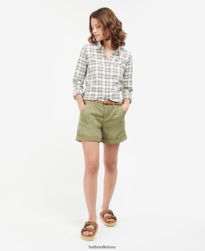 apranga Barbour Newbury marškinėliai daugkartinis patikrinimas moterys 6F6D801611
