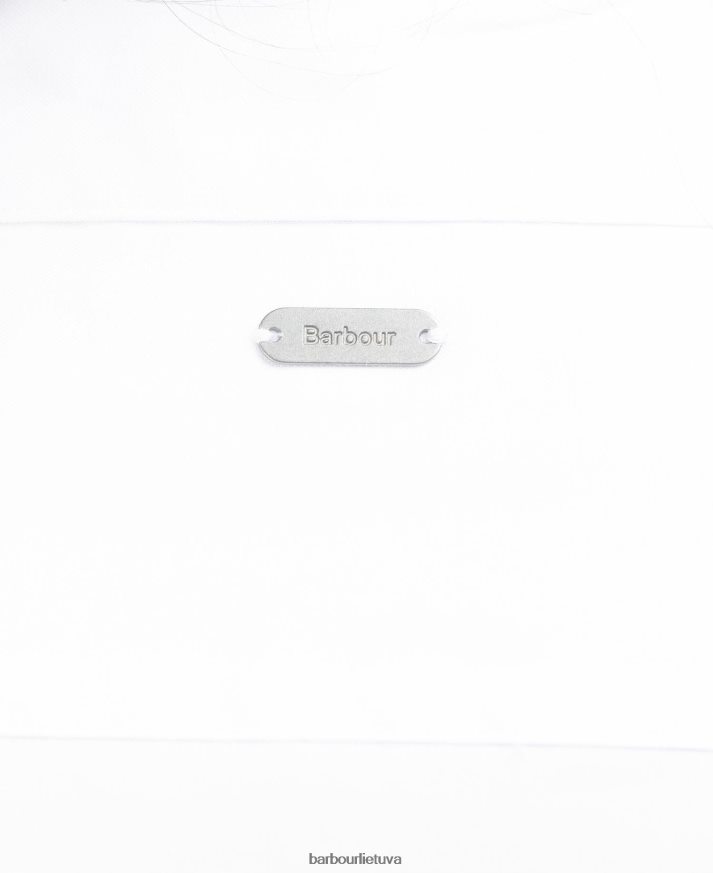 apranga Barbour derwent marškiniai baltas/indigo tartanas moterys 6F6D801597