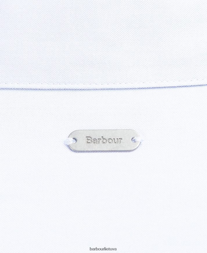 apranga Barbour derwent marškiniai baltas/indigo tartanas moterys 6F6D801599