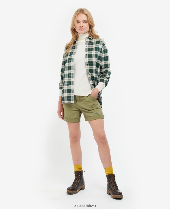 apranga Barbour elishaw marškinėliai klasikinis tartanas moterys 6F6D801600