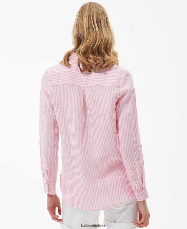 apranga Barbour jūriniai marškiniai hibisko juostelė moterys 6F6D801585