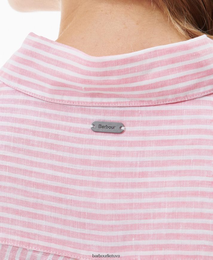 apranga Barbour jūriniai marškiniai hibisko juostelė moterys 6F6D801585