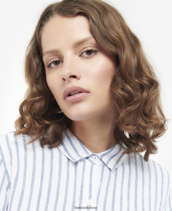 apranga Barbour jūriniai marškiniai rožinis punšas moterys 6F6D801638